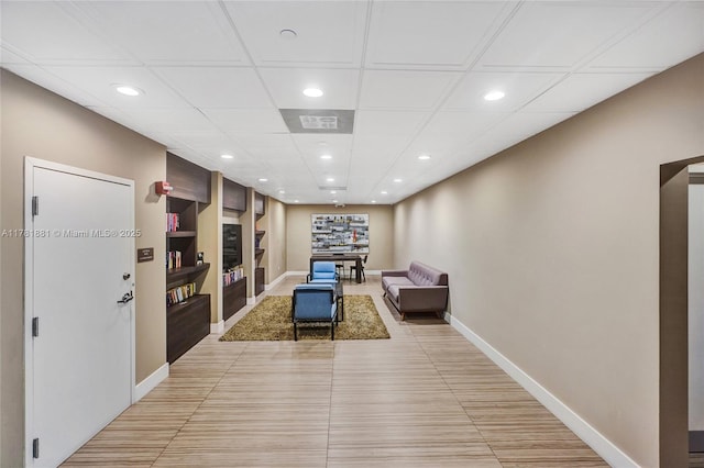 3625 N Country Club Dr Unit 2310, Aventura, FL 33180 - corridor with recessed lighting, baseboards, and built in shelves