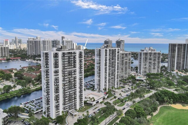 3625 N Country Club Dr Unit 2310, Aventura, FL 33180 - view of property featuring a water view and a view of city