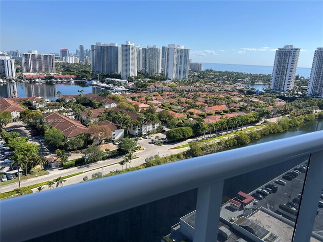3625 N Country Club Dr Unit 2310, Aventura, FL 33180 - water view featuring city skyline