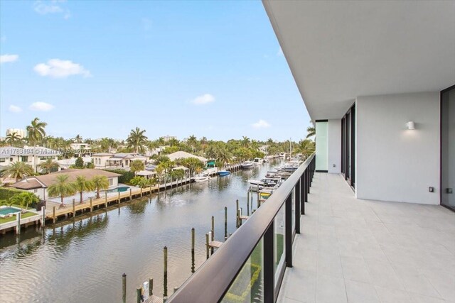 160 Isle Of Venice Dr Unit 403, Fort Lauderdale, FL 33301 - exterior space with a boat dock and a water view