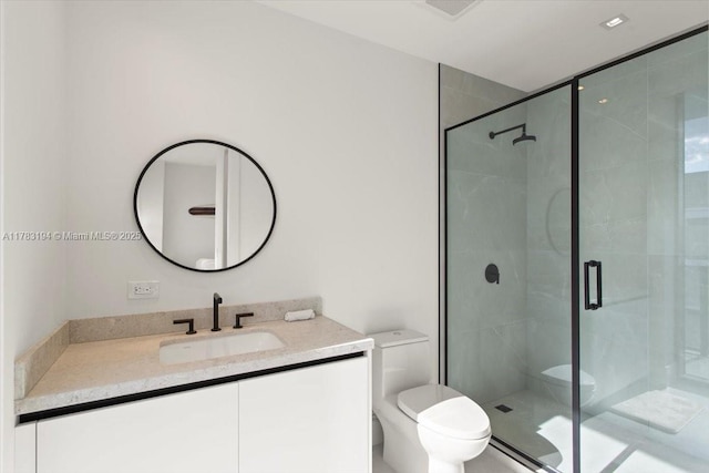 160 Isle Of Venice Dr Unit 403, Fort Lauderdale, FL 33301 - full bath featuring vanity, a stall shower, and toilet