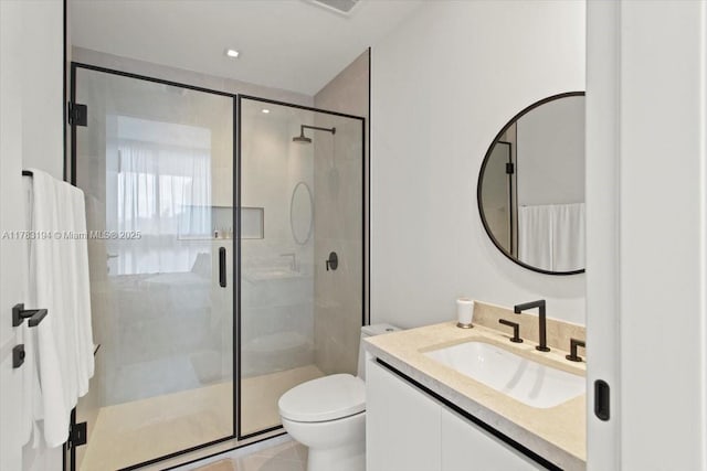 160 Isle Of Venice Dr Unit 403, Fort Lauderdale, FL 33301 - full bathroom featuring a shower stall, vanity, and toilet