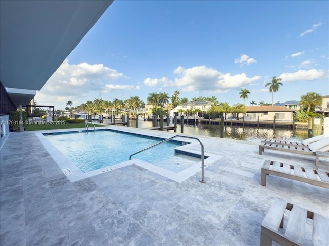 160 Isle Of Venice Dr Unit 403, Fort Lauderdale, FL 33301 - pool featuring a patio area and a water view