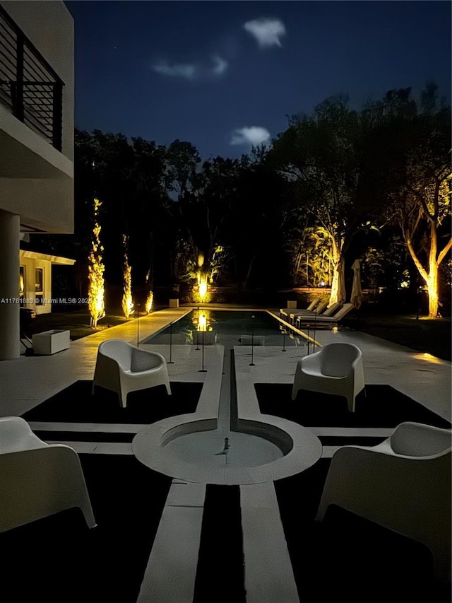 6295 SW 126th St, Pinecrest, FL 33156 - view of patio at night