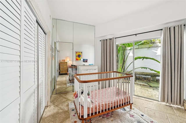 3200 Morris Ln, Miami, FL 33133 - bedroom with stone tile flooring