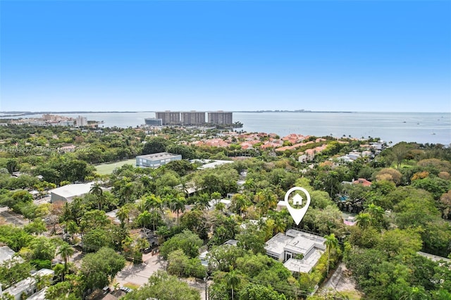 3200 Morris Ln, Miami, FL 33133 - birds eye view of property with a water view