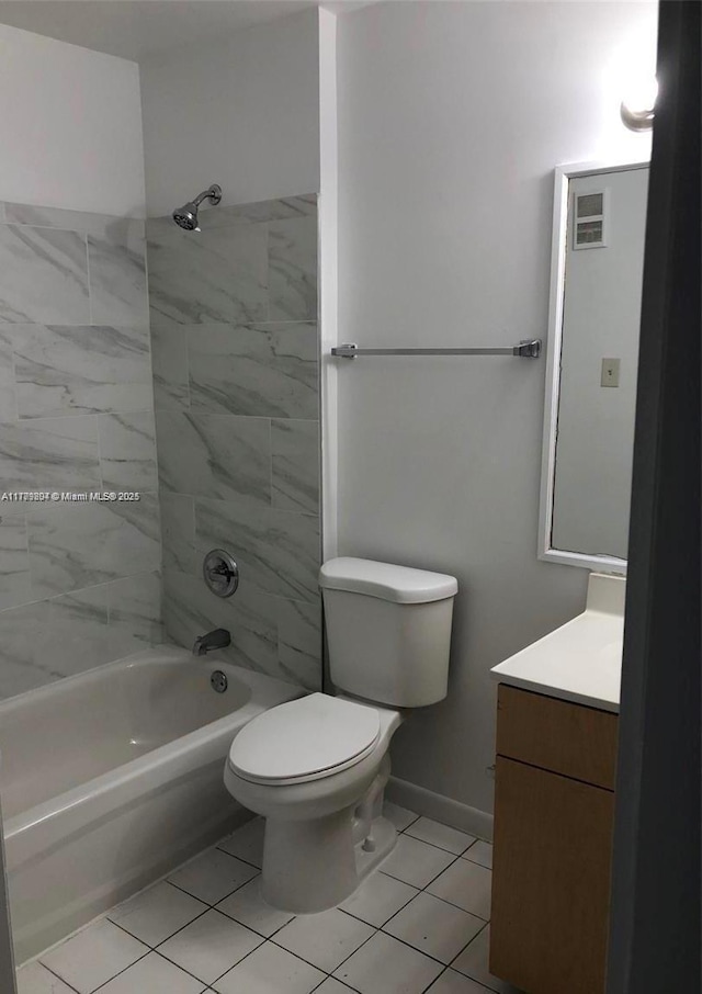 15300 SW 106th Ter Unit 534, Miami, FL 33196 - full bath with toilet, tile patterned flooring, bathtub / shower combination, and vanity