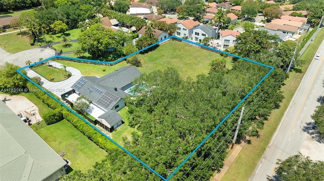 bird's eye view featuring a residential view