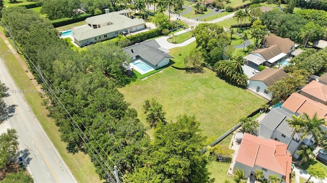 aerial view featuring a residential view