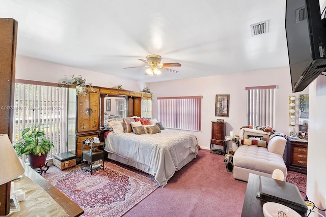 18201 SW 87th Ave, Palmetto Bay, FL 33157 - bedroom featuring carpet flooring, ceiling fan, and baseboards