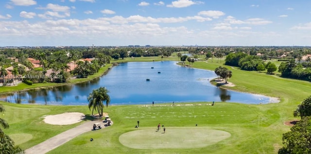 502 SW 158th Ter Unit 203, Pembroke Pines, FL 33027 - aerial view of a nearby body of water, a golf course, and a tree filled landscape