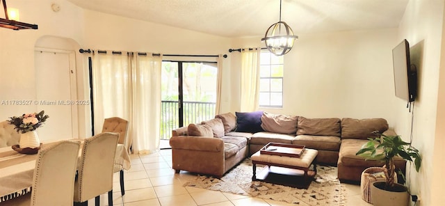 502 SW 158th Ter Unit 203, Pembroke Pines, FL 33027 - living area featuring light tile patterned flooring and a textured ceiling