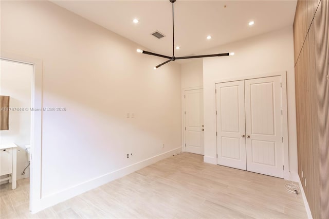 8200 SW 62nd Ave, Miami, FL 33143 - interior space featuring recessed lighting, baseboards, light wood-type flooring, a towering ceiling, and visible vents