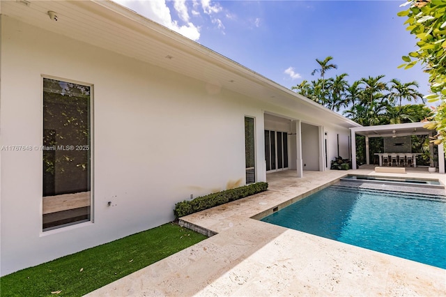 8200 SW 62nd Ave, Miami, FL 33143 - outdoor pool with a patio area, outdoor dry bar, and an in ground hot tub