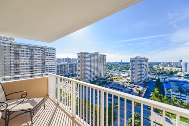 1950 S Ocean Dr Unit 17E, Hallandale Beach, FL 33009 - balcony with a water view and a city view