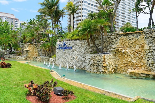 1950 S Ocean Dr Unit 17E, Hallandale Beach, FL 33009 - view of home's community with a lawn
