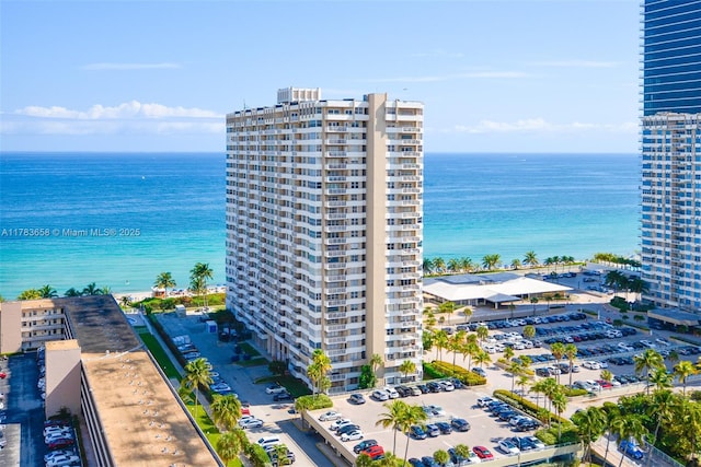 1950 S Ocean Dr Unit 17E, Hallandale Beach, FL 33009 - bird's eye view with a water view