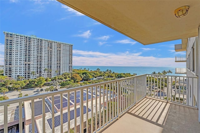 1401 S Ocean Dr Unit 902, Hollywood, FL 33019 - balcony featuring a water view