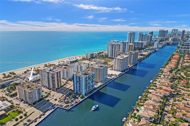 1401 S Ocean Dr Unit 902, Hollywood, FL 33019 - drone / aerial view of city skyline and a large body of water