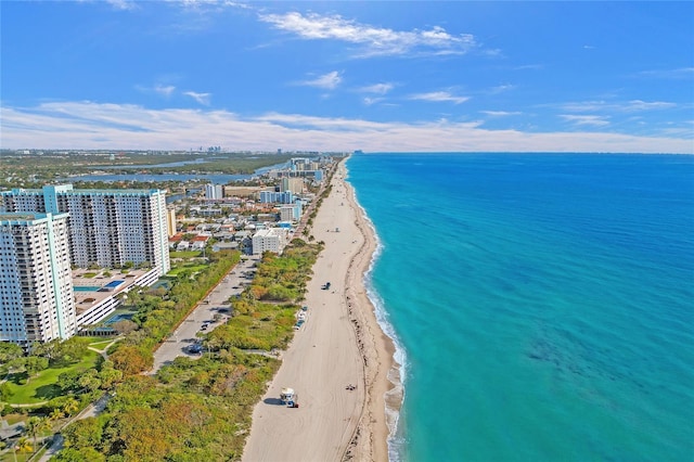 1401 S Ocean Dr Unit 902, Hollywood, FL 33019 - aerial view of waterfront with a beach