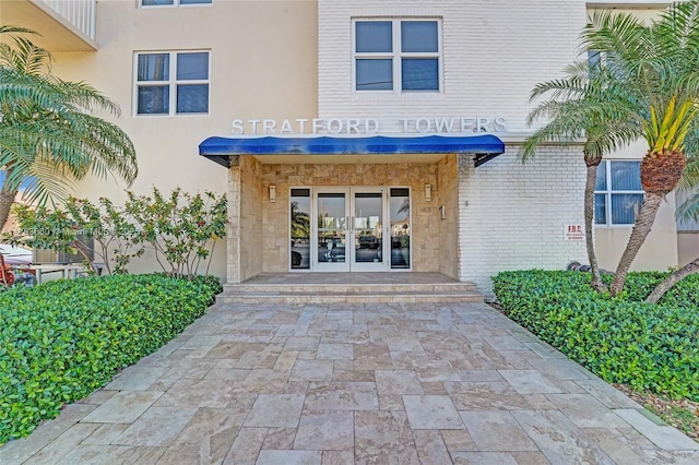 1401 S Ocean Dr Unit 902, Hollywood, FL 33019 - property entrance with french doors and brick siding