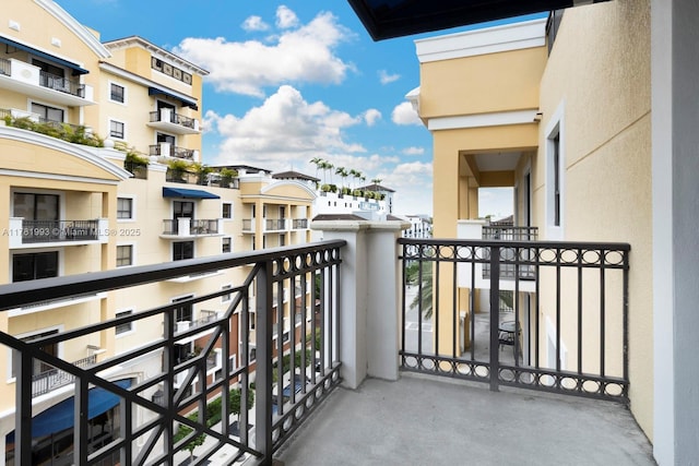 view of balcony