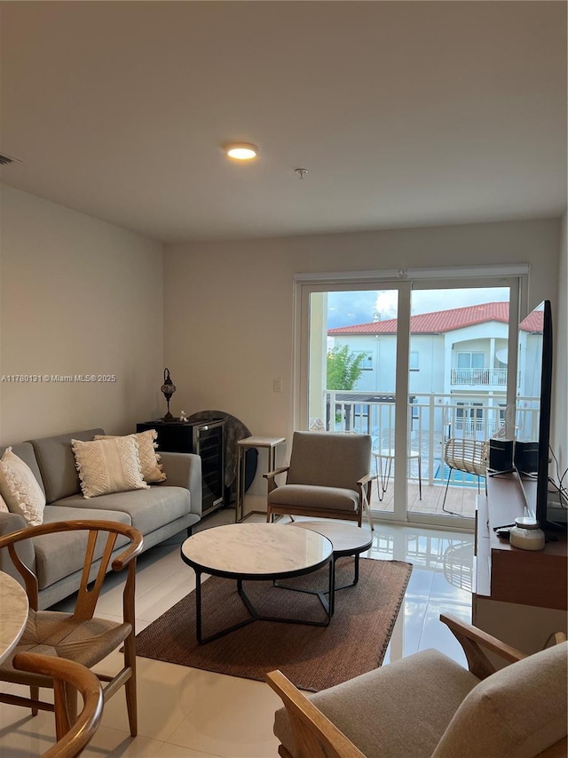 10950 NW 82nd St Unit 420, Doral, FL 33178 - tiled living area featuring visible vents