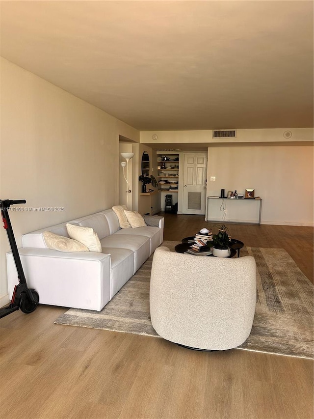 18181 NE 31st Ct Unit 1108, Aventura, FL 33160 - living area with wood finished floors and visible vents