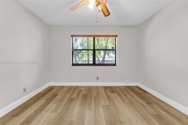 10400 NW 30th Ct Unit 203, Sunrise, FL 33322 - unfurnished room featuring light wood-type flooring, baseboards, and ceiling fan