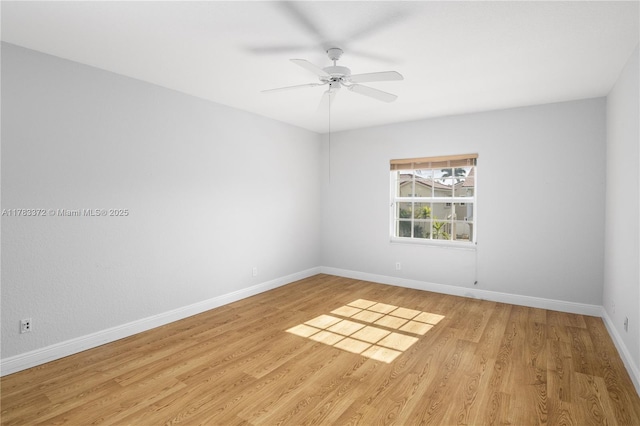 922 NW 127th Ave, Coral Springs, FL 33071 - unfurnished room with light wood finished floors and a ceiling fan