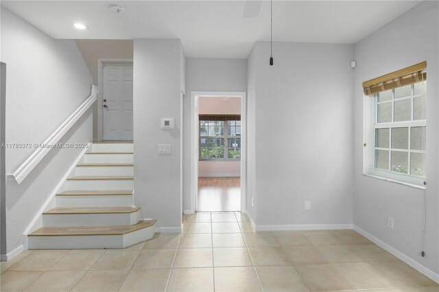 922 NW 127th Ave, Coral Springs, FL 33071 - staircase featuring tile patterned floors and recessed lighting