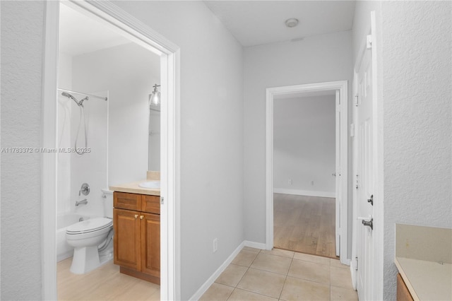 922 NW 127th Ave, Coral Springs, FL 33071 - full bathroom featuring vanity, bathing tub / shower combination, and tile patterned flooring
