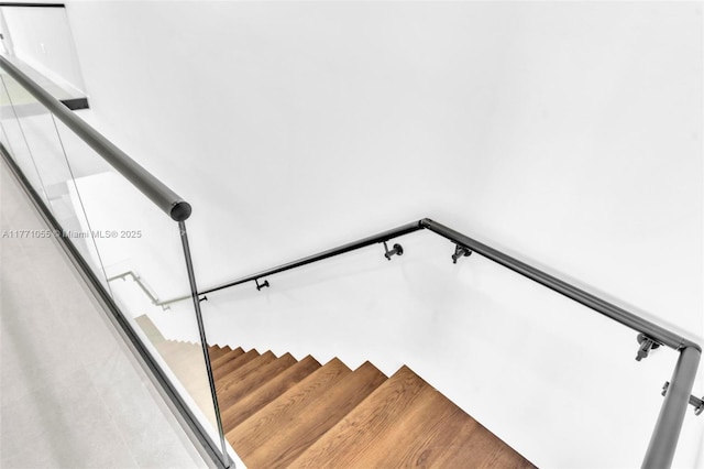 view of stairway