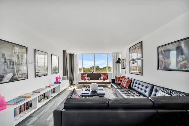 8233 Harding Ave Unit 607, Miami Beach, FL 33141 - living room with wood finished floors