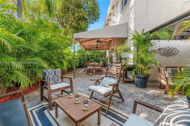 view of patio / terrace with outdoor dining area