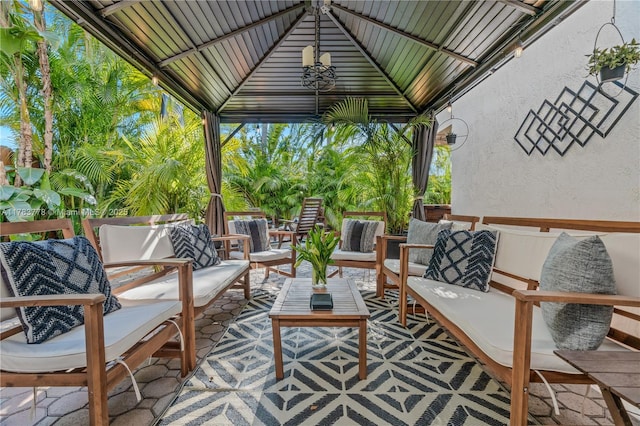 view of patio / terrace featuring outdoor lounge area
