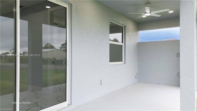 2901 27th St SW, Lehigh Acres, FL 33976 - exterior space with a ceiling fan