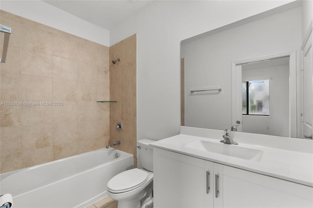 340 NE 208th Ter, Miami, FL 33179 - bathroom with toilet, vanity, and shower / washtub combination