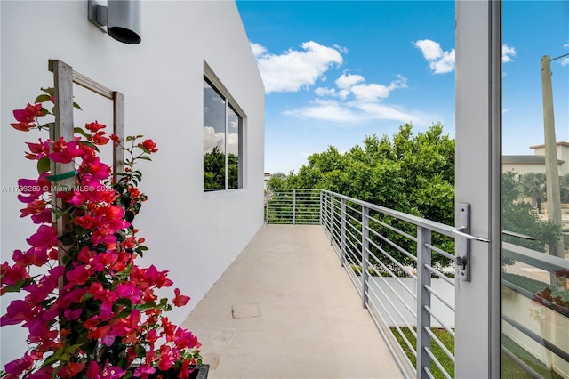 view of balcony