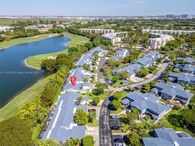 9909 NW 52nd Ln, Doral, FL 33178 - aerial view of property's location with a large body of water and a golf course