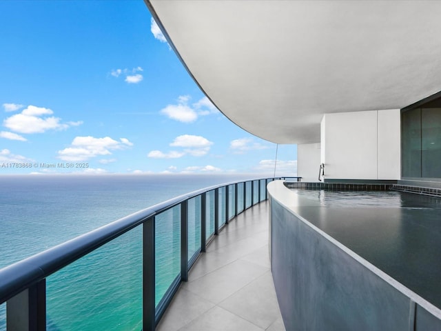 18555 Collins Ave Unit 5505, Sunny Isles Beach, FL 33160 - balcony featuring a water view