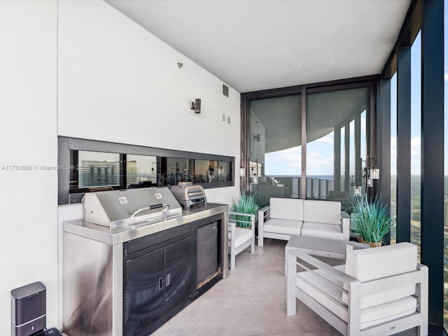 18555 Collins Ave Unit 5505, Sunny Isles Beach, FL 33160 - view of patio with an outdoor living space