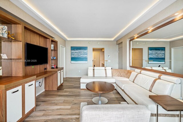 551 N Fort Lauderdale Beach Blvd Unit H1403, Fort Lauderdale, FL 33304 - living room with light wood-type flooring