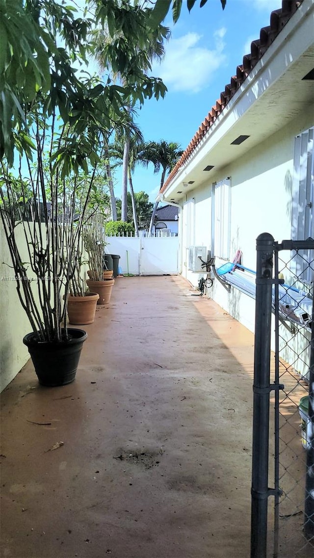 view of patio / terrace with fence