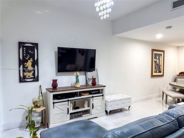 10505 SW 153rd Ct Unit 2, Miami, FL 33196 - living area featuring marble finish floor, visible vents, and baseboards