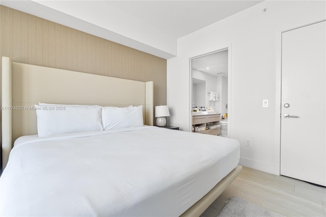 4010 S Ocean Dr Unit T3609, Hollywood, FL 33019 - bedroom featuring ensuite bathroom and baseboards