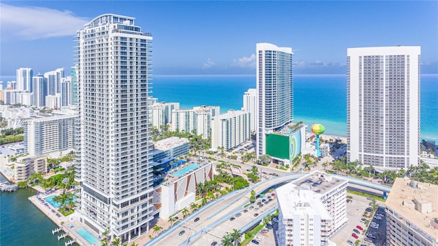 4010 S Ocean Dr Unit T3609, Hollywood, FL 33019 - birds eye view of property featuring a water view and a view of city