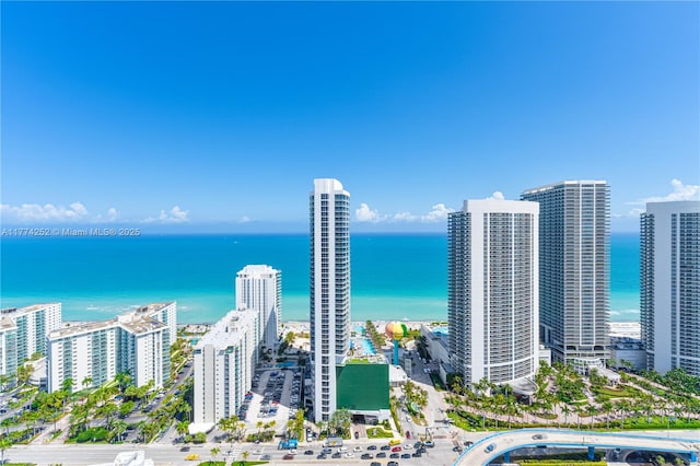 4010 S Ocean Dr Unit T3609, Hollywood, FL 33019 - bird's eye view featuring a water view and a view of city