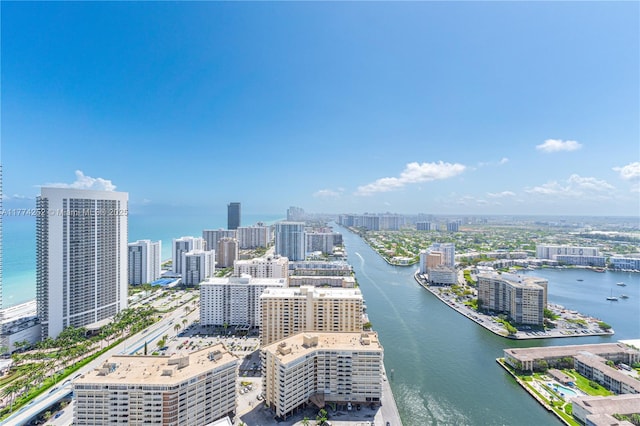 4010 S Ocean Dr Unit T3609, Hollywood, FL 33019 - bird's eye view featuring a view of city and a water view