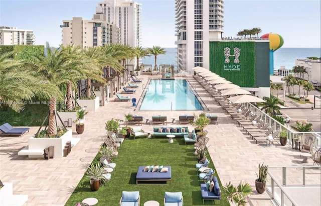 4010 S Ocean Dr Unit T3609, Hollywood, FL 33019 - view of swimming pool featuring a water view